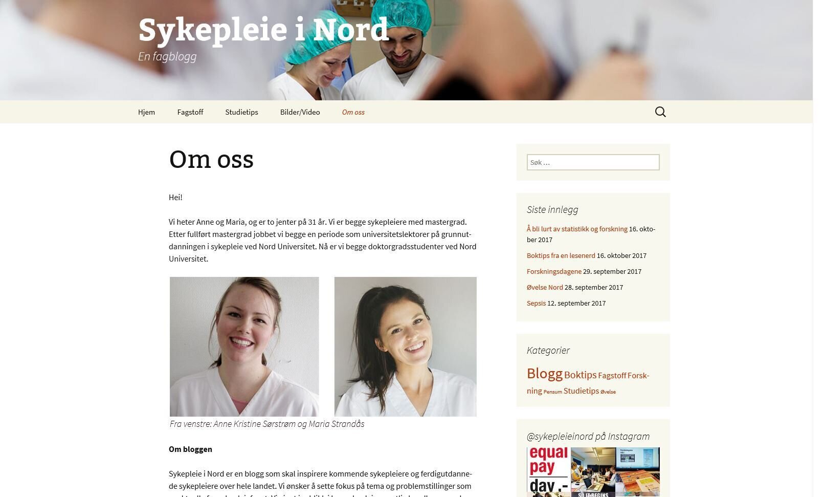 Skjermbilde av Sykepleie i Nord Skjermbilde av Sykepleie i Nord