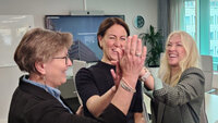 Bildet viser Mette Nord, Tonje Brenna og Lill Sverresdatter Larsen
