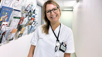 Bildet viser lungesykepleier Lill Tove Brattbakk 