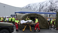 bilde fra øvelsen på narvik havn