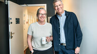 Marianne Lange Krogh leder forhandlingutvalget i Unio Oslo. Bård Eirik Ruud er nestleder. BIldet er fra fjorårets lønnsforhandlinger.