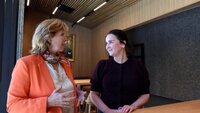 bildet viser Christine Meyer og Marte Monstad