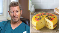 bildet viser Helge Einar Lundberg og Jarlsbergost
