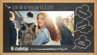 Bildet viser en student