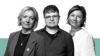 Bilde viser fra venstre Berit Liland, Ole Martin Moen og Berit Hofset Larsen