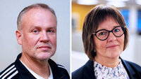 Bildet viser Skotte og Stenersen i Helsetilsynet