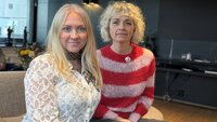 Bildet viser forbundsleder, Lill Sverresdatter Larsen og Dorthe Dorthe Boe Danbjørg.