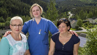 Vida Naujokaityta, Gunta Taurina og Violeta Ratkeviciene går turer og trener på fritiden. Foto: Erik M. Sundt Vida Naujokaityta, Gunta Taurina og Violeta Ratkeviciene går turer og trener på fritiden.