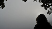 psykiske lidelser, psykiatri Bildet viser silhuetten av et menneske mot en grå himmel.