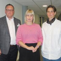 Brenden sammen med Maiken Isachsen-Hagen (foretakstillitsvalgt ved St. Olav) og Tone Merete Fjelly (hovedtillitsvalgt St. Olav). 