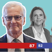 Illustrasjonen viser Jonas Gahr Støre, Sylvi Listhaug og Erna Solberg.