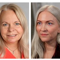 bilde av ks-direktør Hege Mygland og nsf-leder lill sverresdatter larsen
